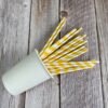Yellow Stripe Paper Straws