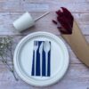 White Round Sugarcane Plate (Medium)