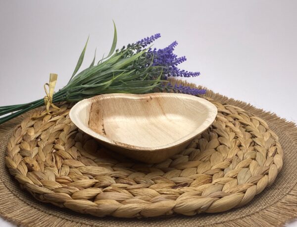 Heart Palm Leaf Dish