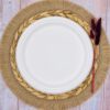 White Round Sugarcane Plate (Large)