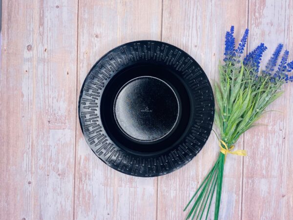 Black Round Sugarcane Bowl