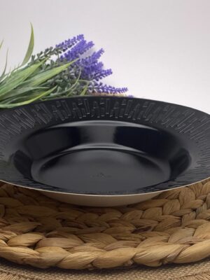 Black Round Sugarcane Bowl