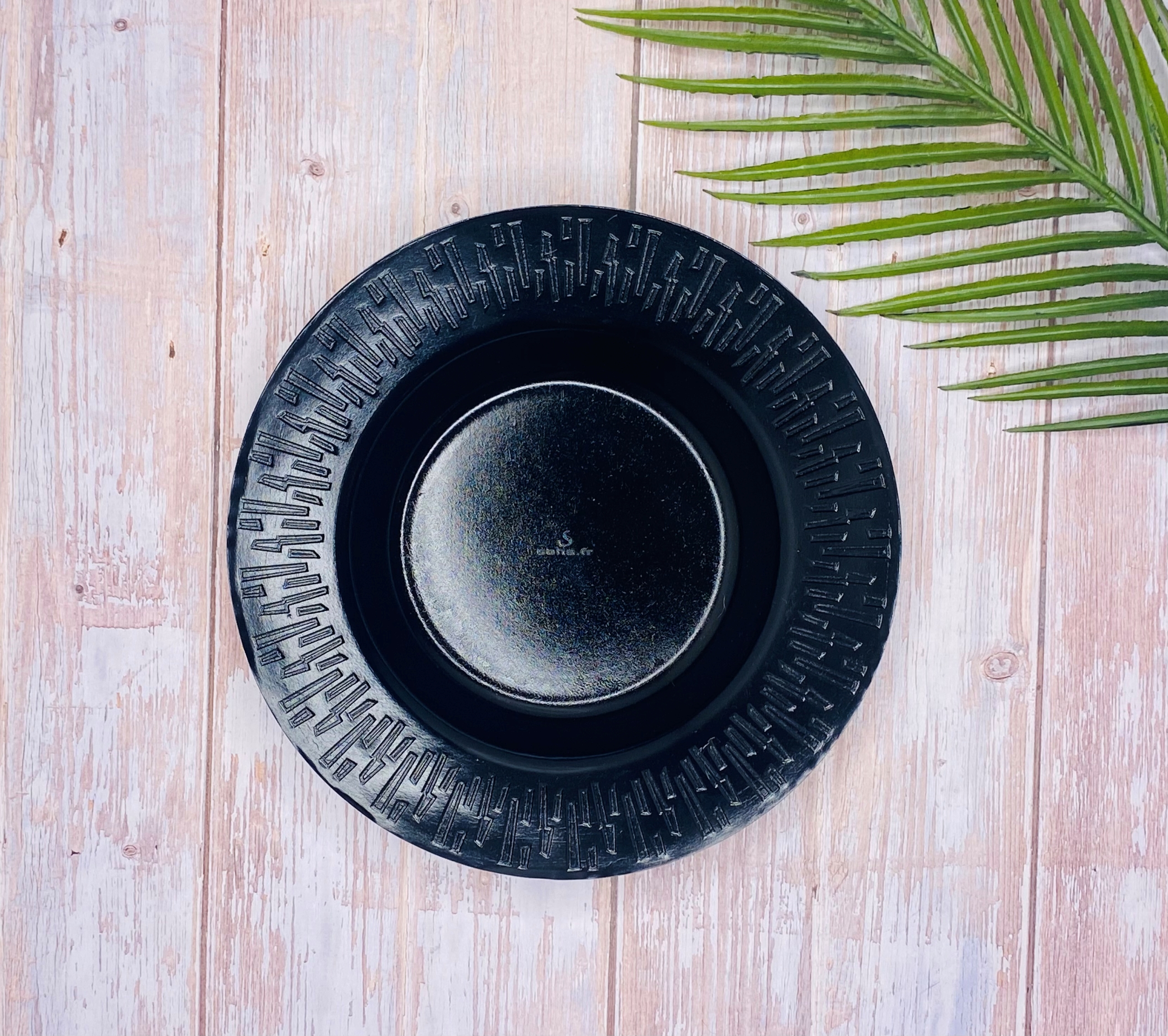 Black Round Sugarcane Bowl