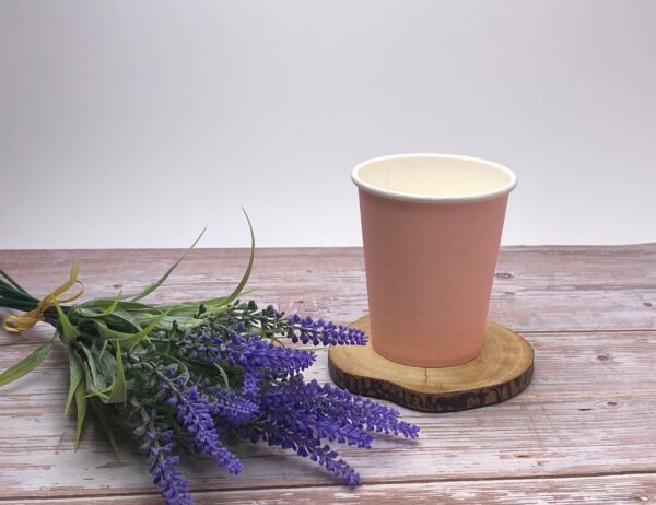 Pink 8oz Compostable Cup