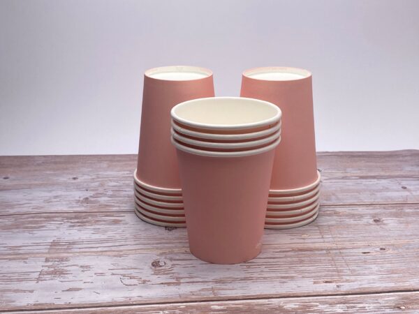 Pink 8oz Compostable Cup