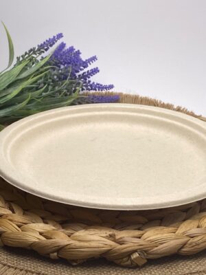 Natural Round Wheat Plate (Medium)