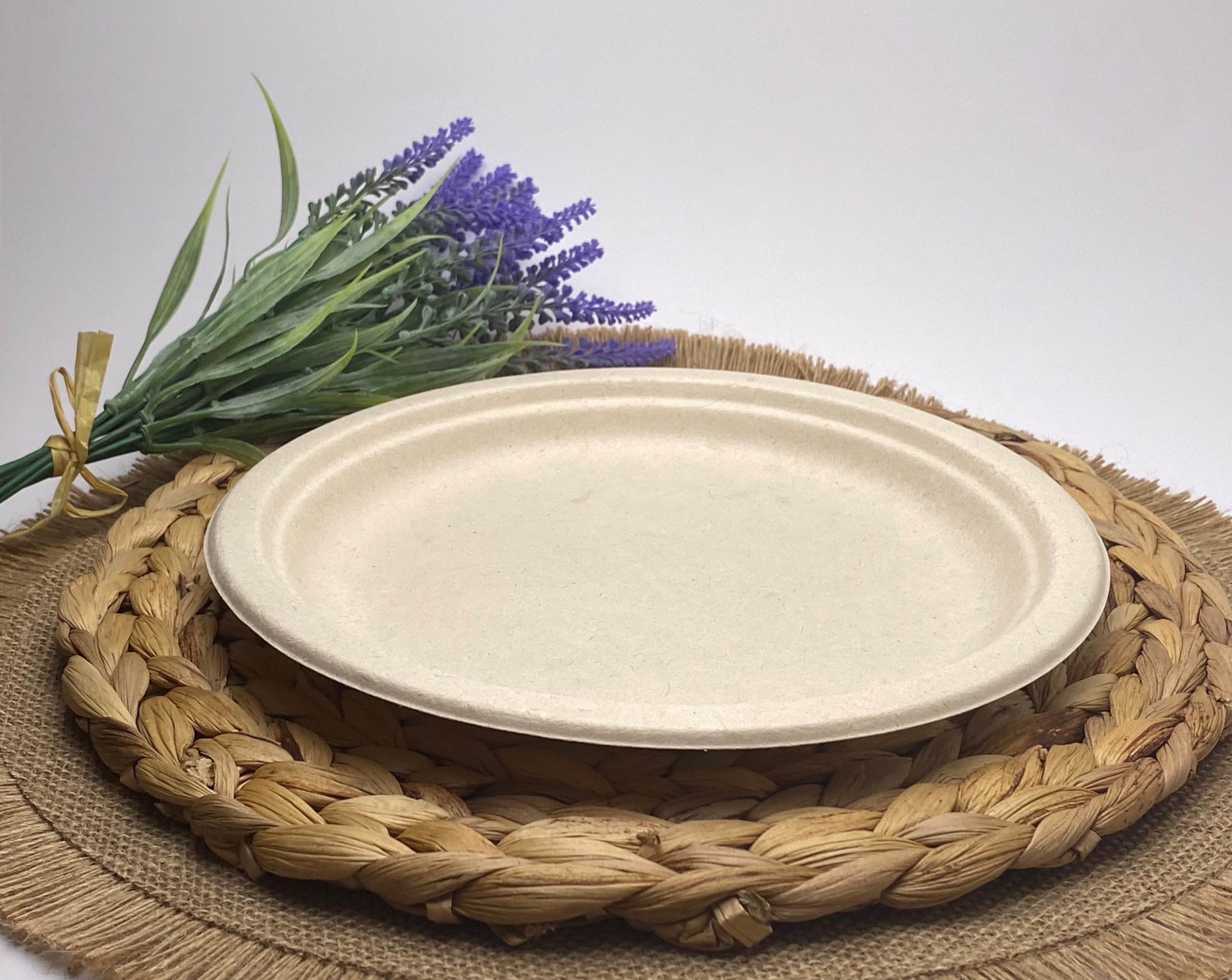 Natural Round Wheat Plate (Medium)