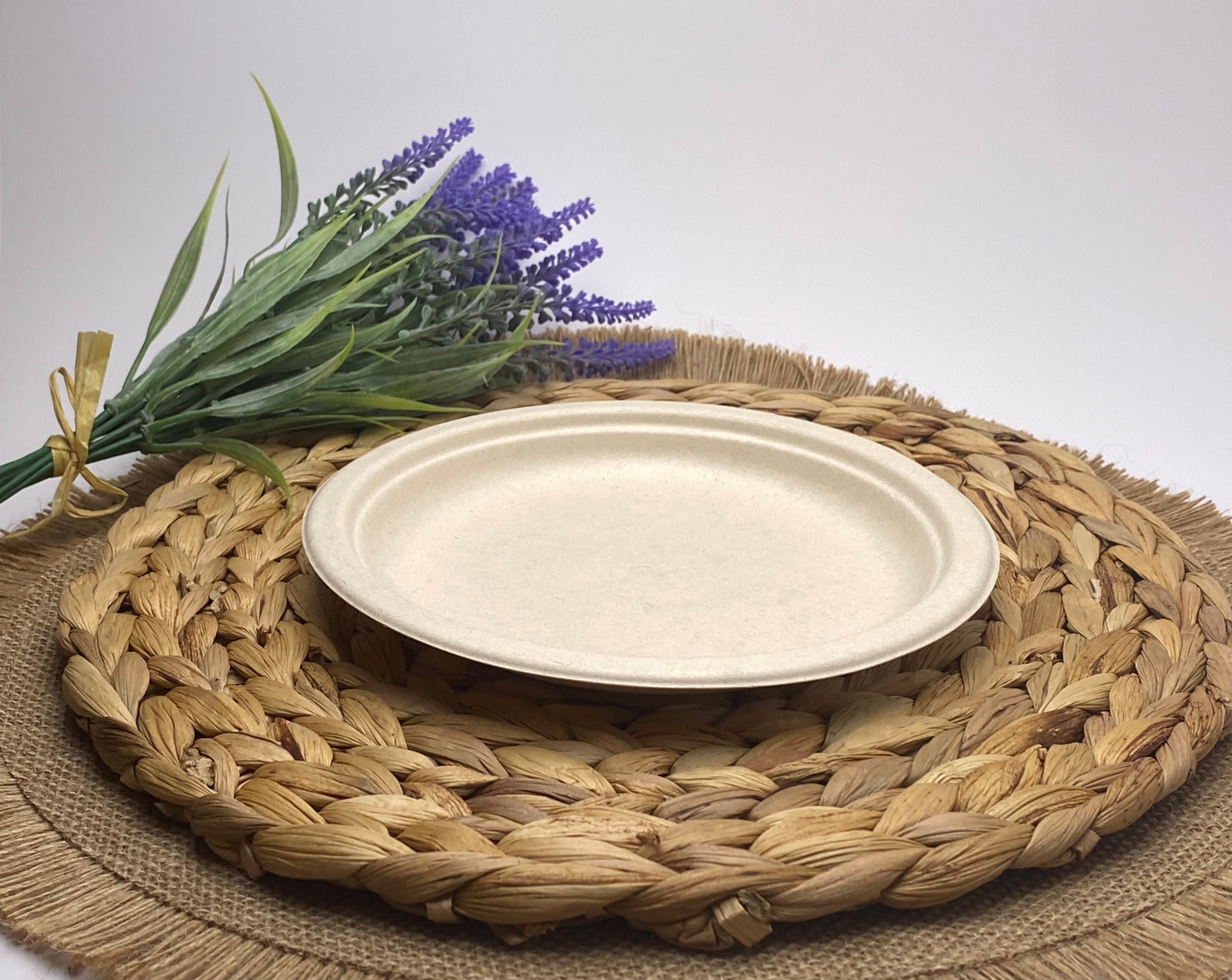 Natural Round Wheat Plate (Small)