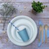 Blue Stripe Paper Straws