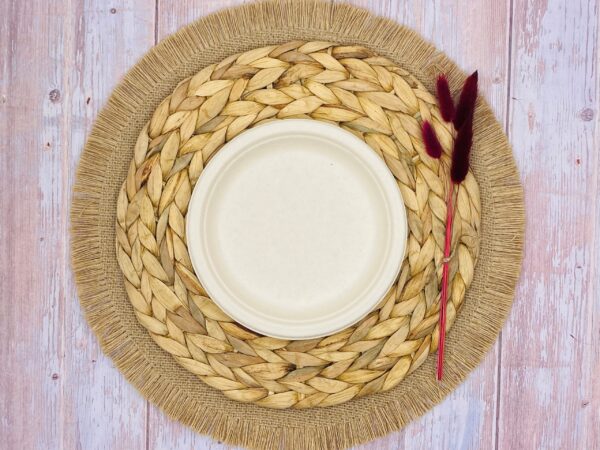 Natural Round Wheat Plate (Small)