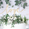 Wooden Love Cake Topper