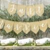 Just Married Jute Banner