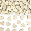 Wooden Confetti Hearts (pack of 50)