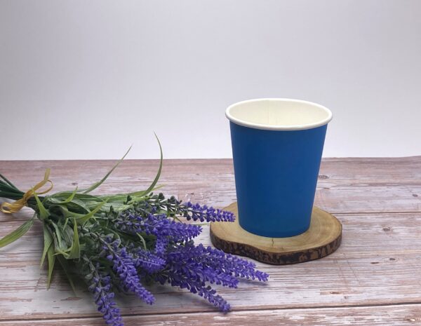 Navy 8oz Compostable Cup
