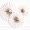 Beige Decorative Rosettes (pack of 3)