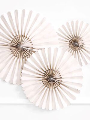 Beige Decorative Rosettes (pack of 3)