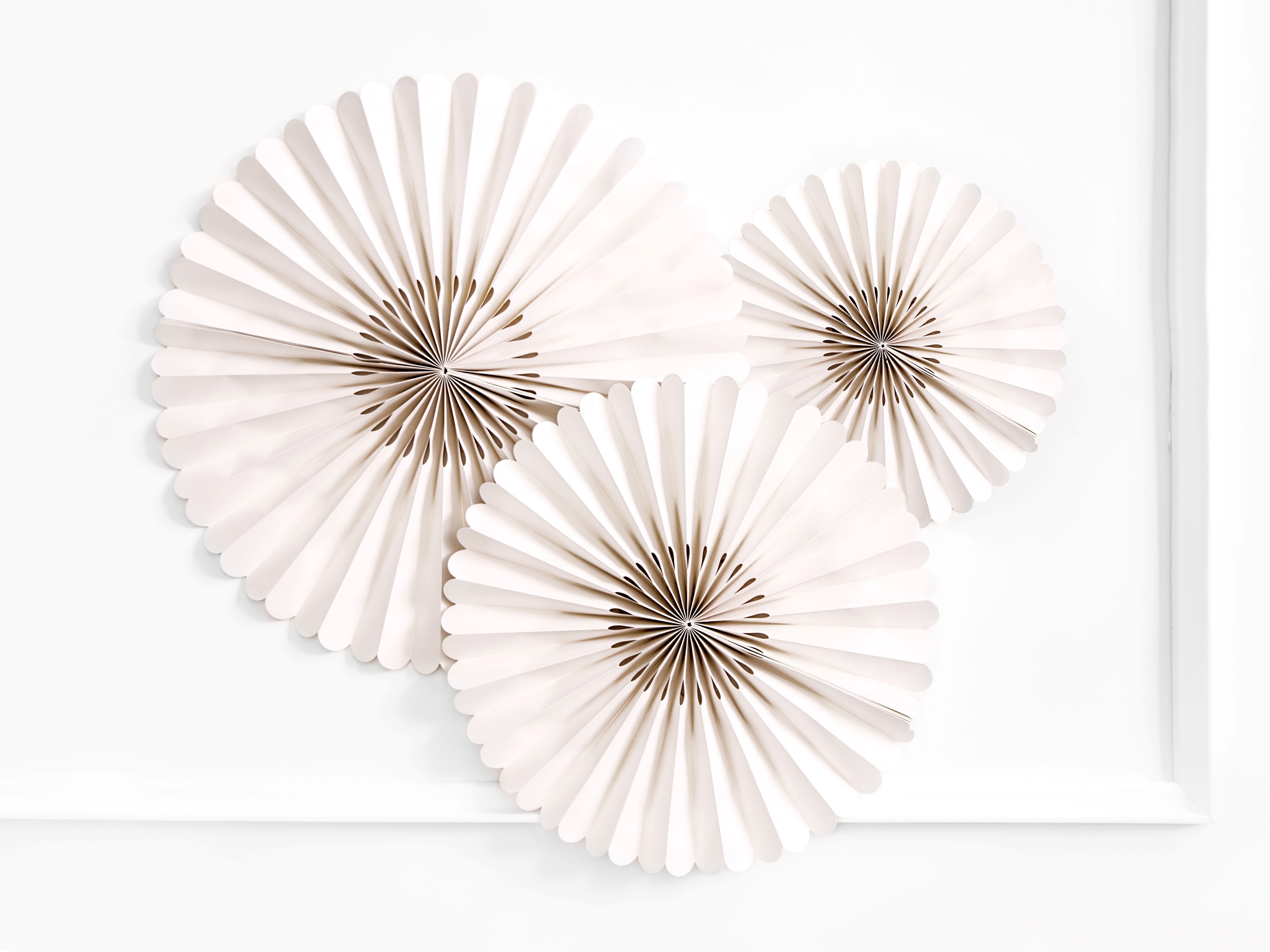 Beige Decorative Rosettes (pack of 3)
