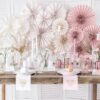 Dusty Rose Decorative Rosettes (pack of 3)