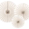 Beige Decorative Rosettes (pack of 3)