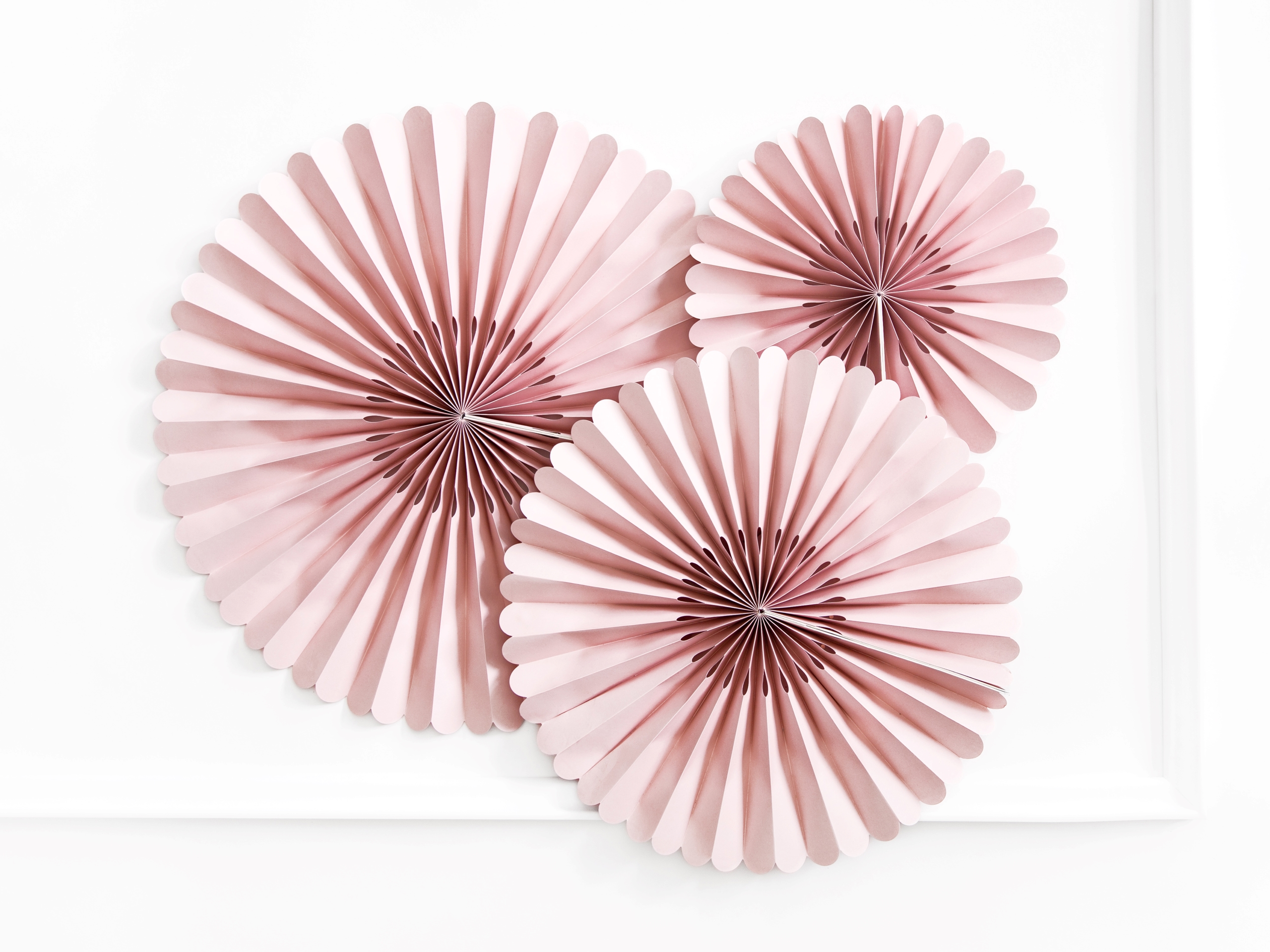 Dusty Rose Decorative Rosettes (pack of 3)