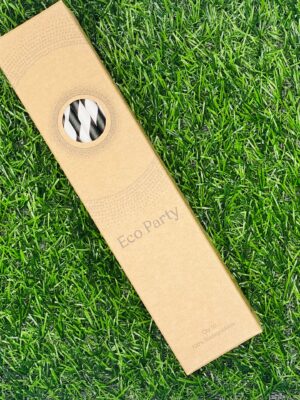 Black Stripe Paper Straws