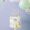 Wooden Happy Birthday Cake Topper