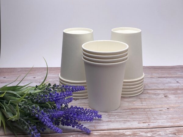 White 8oz Compostable Cup