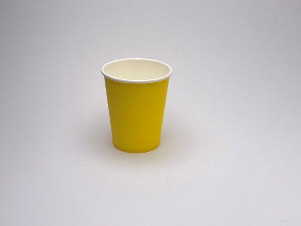 Yellow 8oz Compostable Cup