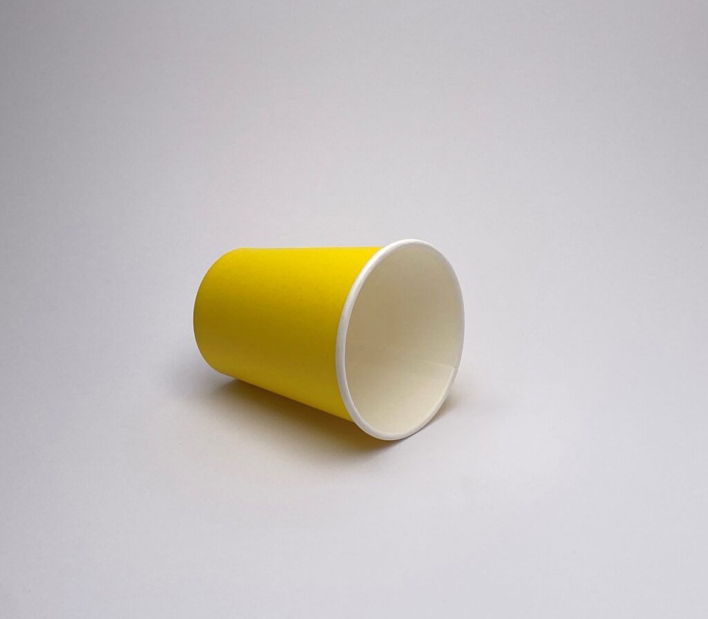 Yellow 8oz Compostable Cup