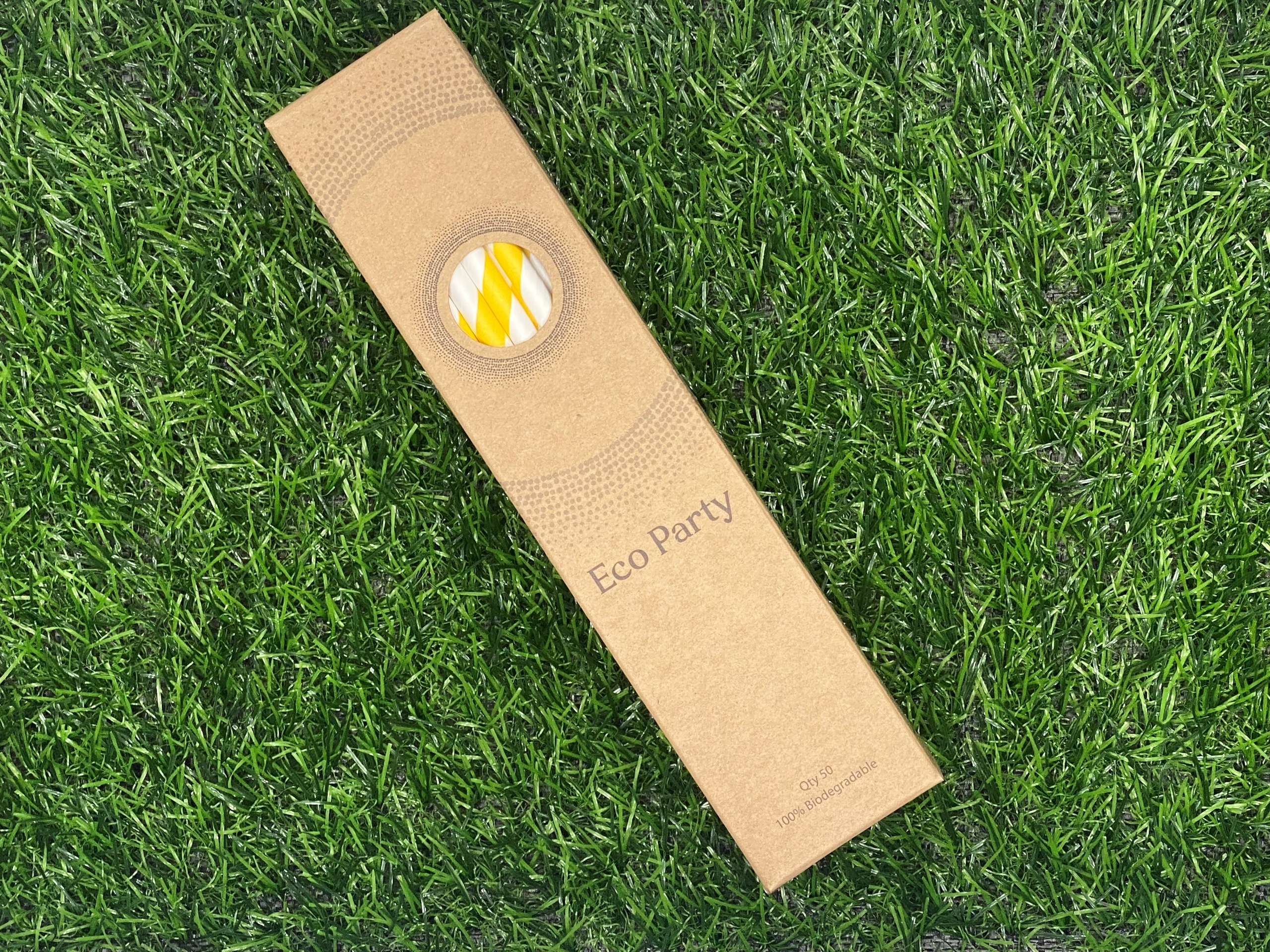 Yellow Stripe Paper Straws