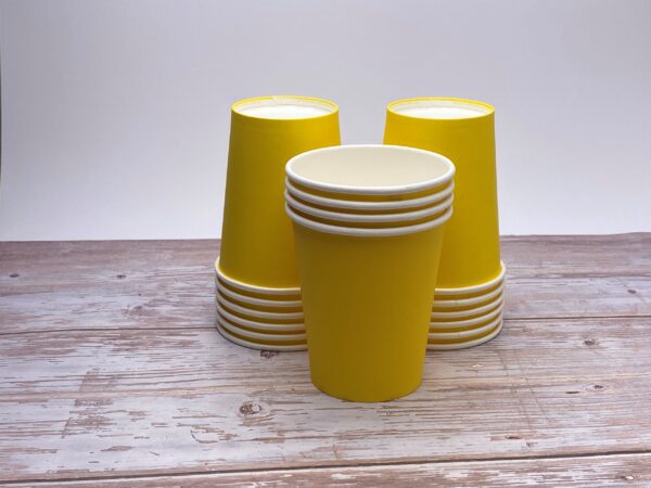 Yellow 8oz Compostable Cup