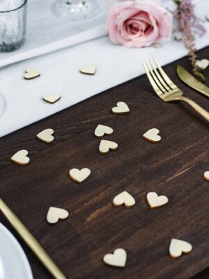 Wooden Confetti Hearts (pack of 50)