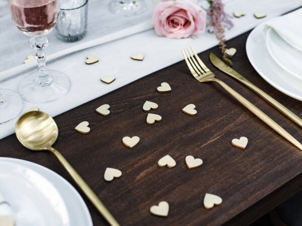 Wooden Confetti Hearts (pack of 50)