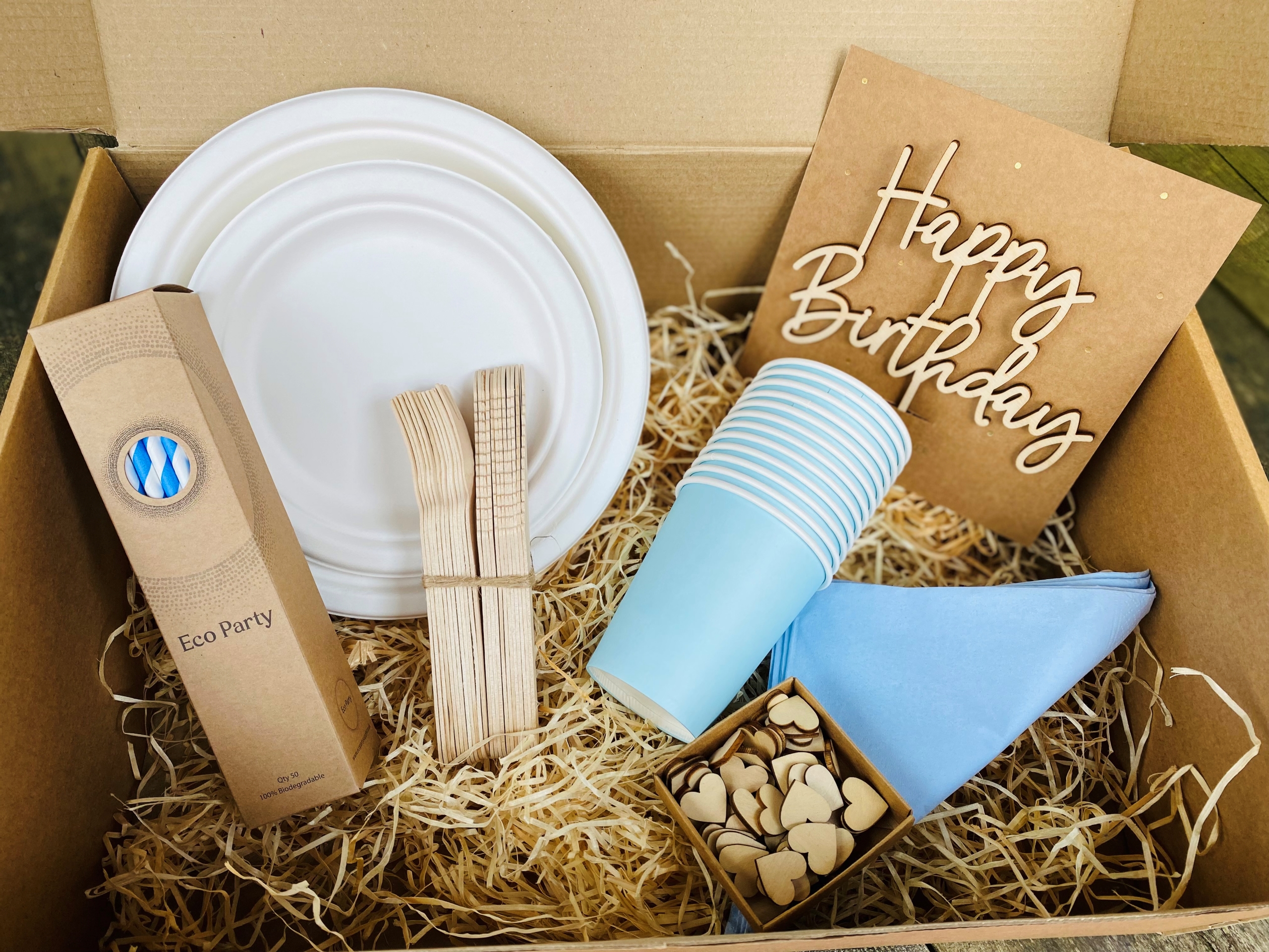 Blue Stripe Paper Straws (pack of 50)